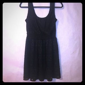 Love Reign medium black lace detail dress